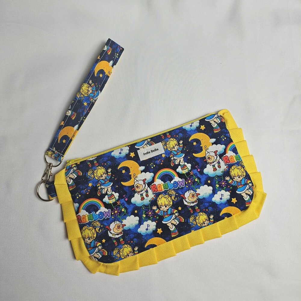 Vintage Style Rainbow Brite Wristlet Wallet Purse: 1980s Nostalgia Gift